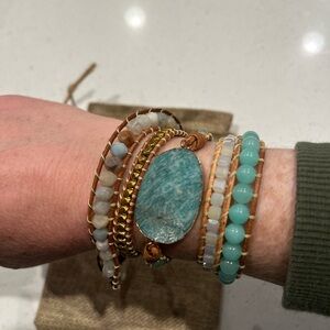 Turquoise wrap bracelet Elegant Multi-Color Beaded